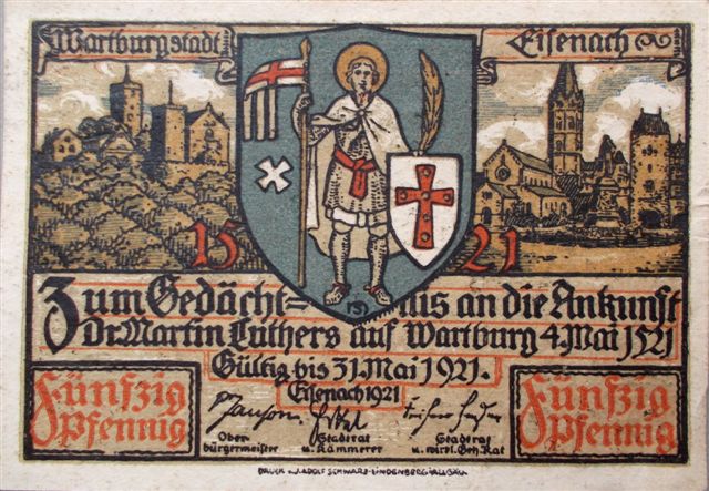 Wartburgstadt-Eisenach-Notgeld